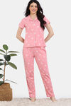Zivame Woven Pyjama Set - Pink Icing — thumbnail 2